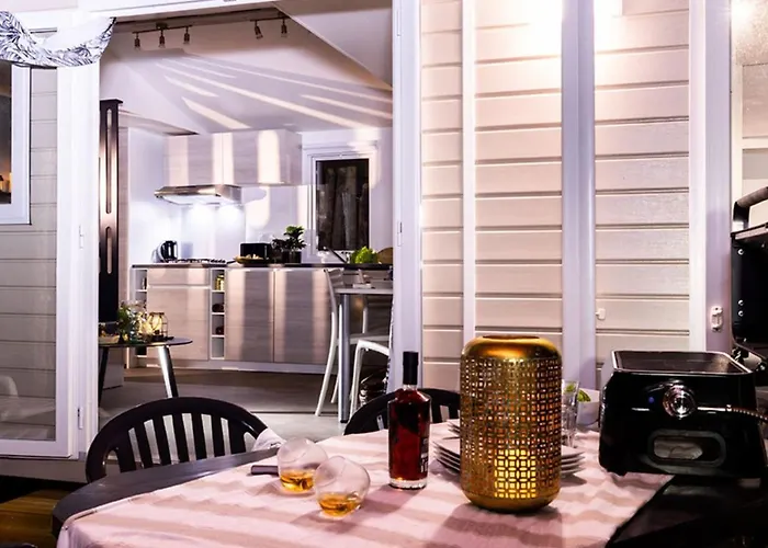 营地 Mobil Confortable Avec Terrasse Pour 6 Personnes - Api-1-52-827 阿格德